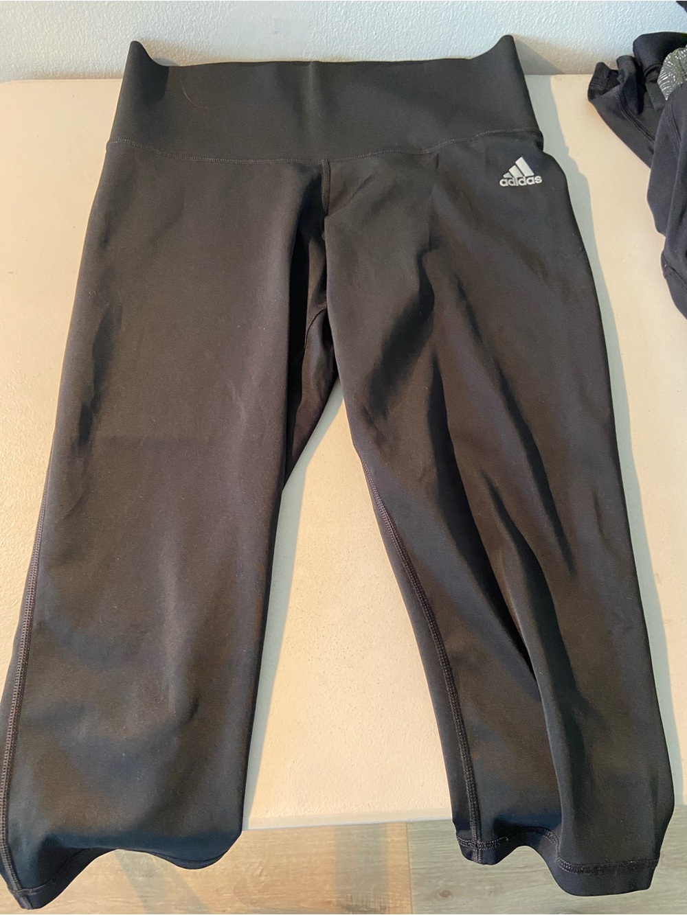 Adidas Black Performance Capri Leggings